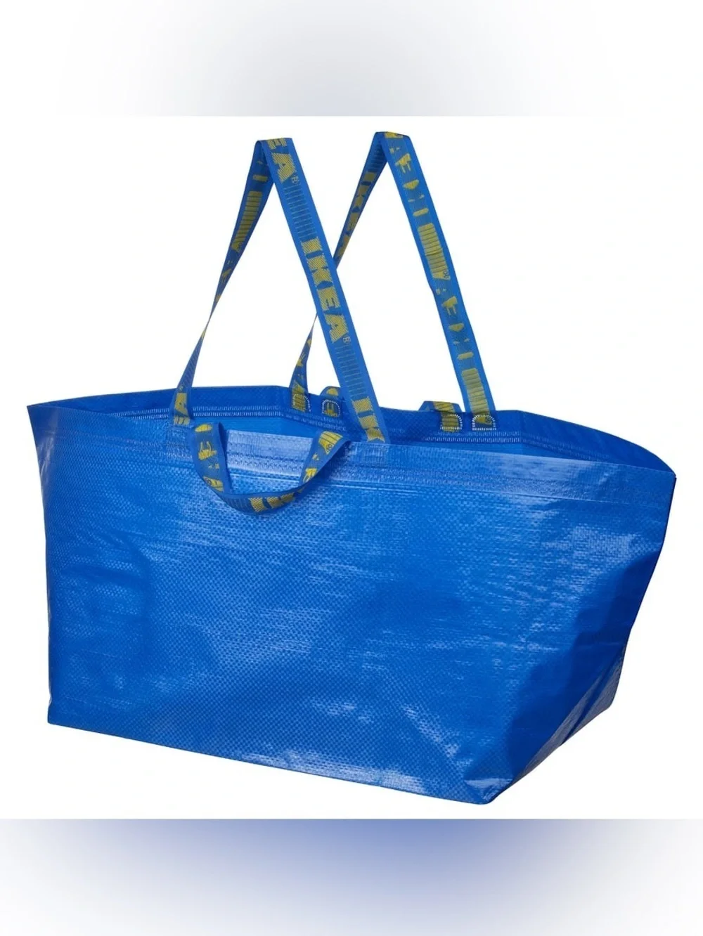 IKEA Frakta 5 Huge Blue Tote Bag with 2 set of Straps Great for grocery shopping